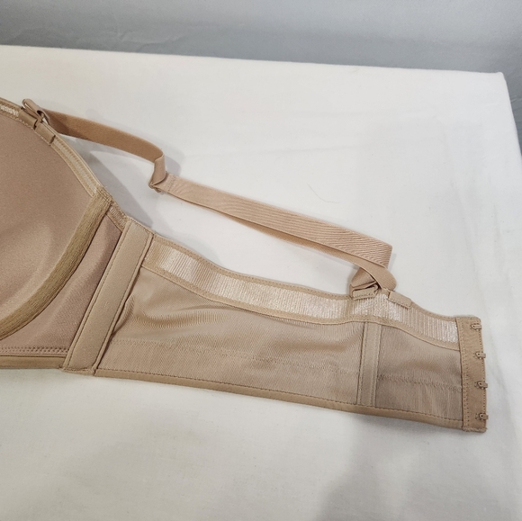 Cacique Beige Boost Multi-Way Women's  Strapless Bra - Picture 10 of 13